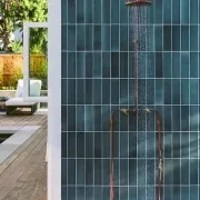 Byron Outdoor Shower with Foot Tap | Hot+Cold | Copper gallery detail image