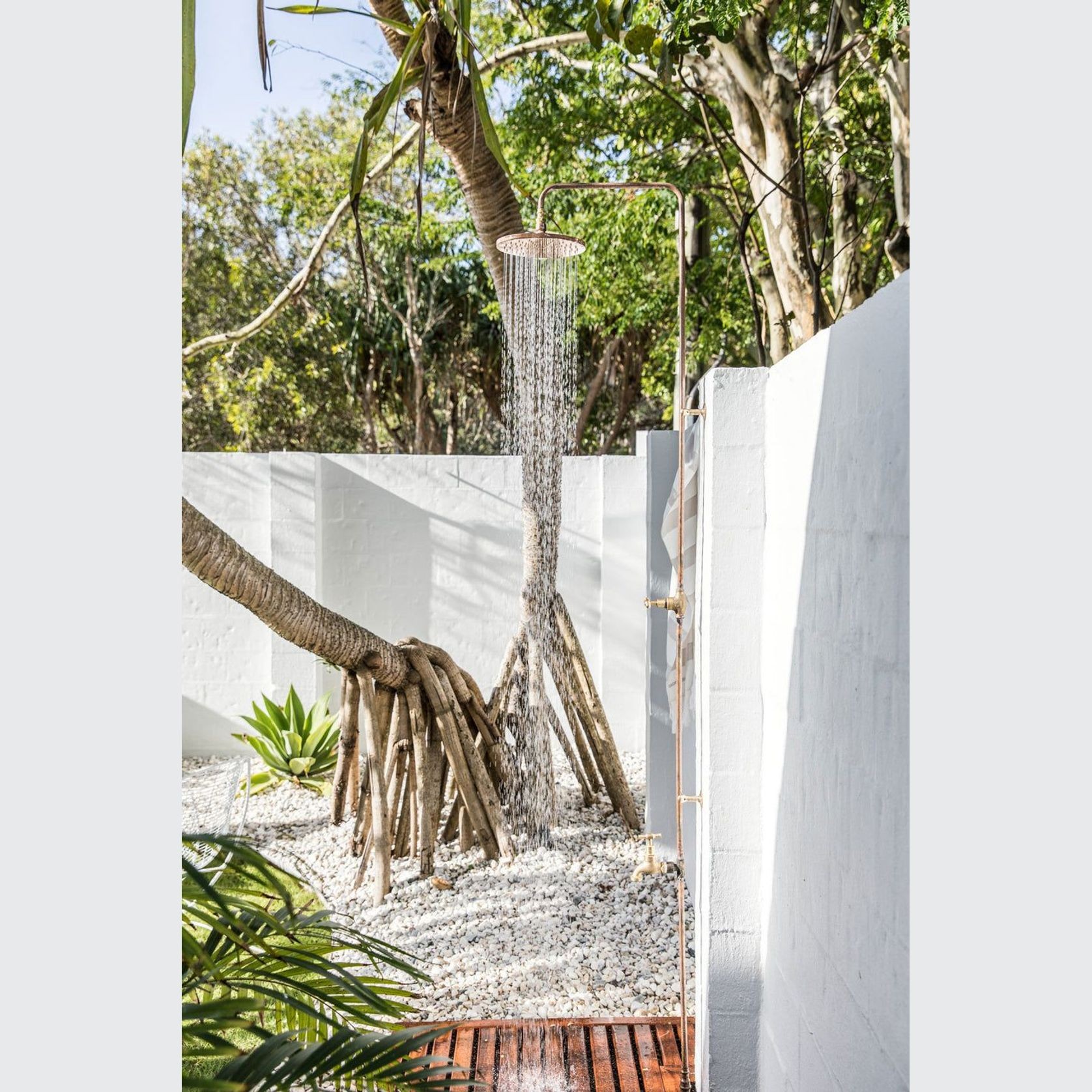 Cottesloe Outdoor Shower with Foot Tap | Cold | Copper gallery detail image