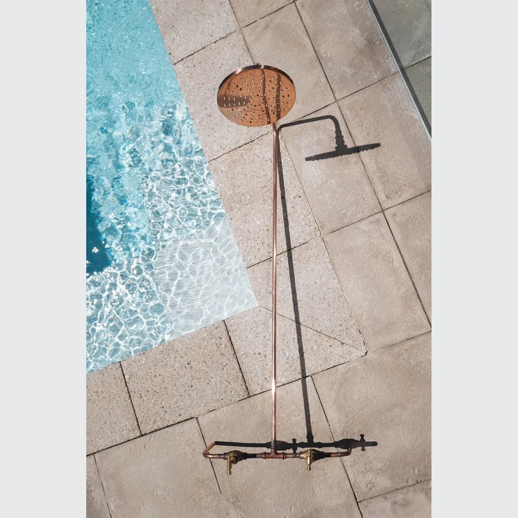 Noosa Wall Mount Outdoor Shower | Hot+Cold | Copper gallery detail image