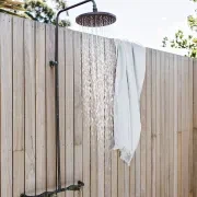 Noosa Wall Mount Outdoor Shower | Hot+Cold | Copper gallery detail image