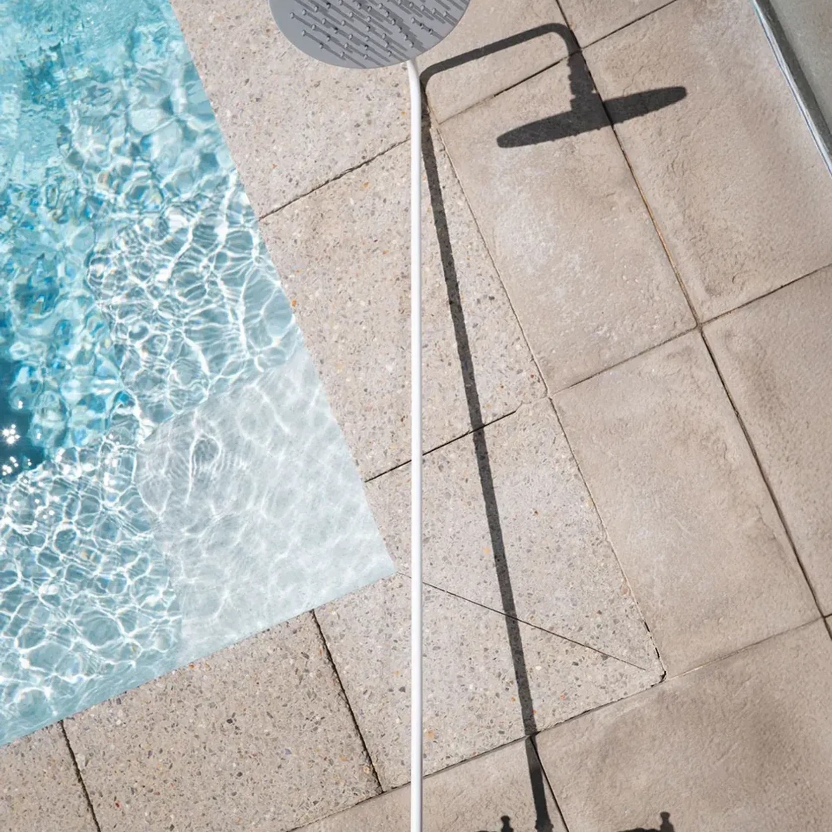 Noosa Wall Mount Outdoor Shower | Hot+Cold | White gallery detail image