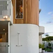 Noosa Wall Mount Outdoor Shower | Hot+Cold | White gallery detail image