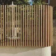Noosa Wall Mount Outdoor Shower | Hot+Cold | White gallery detail image