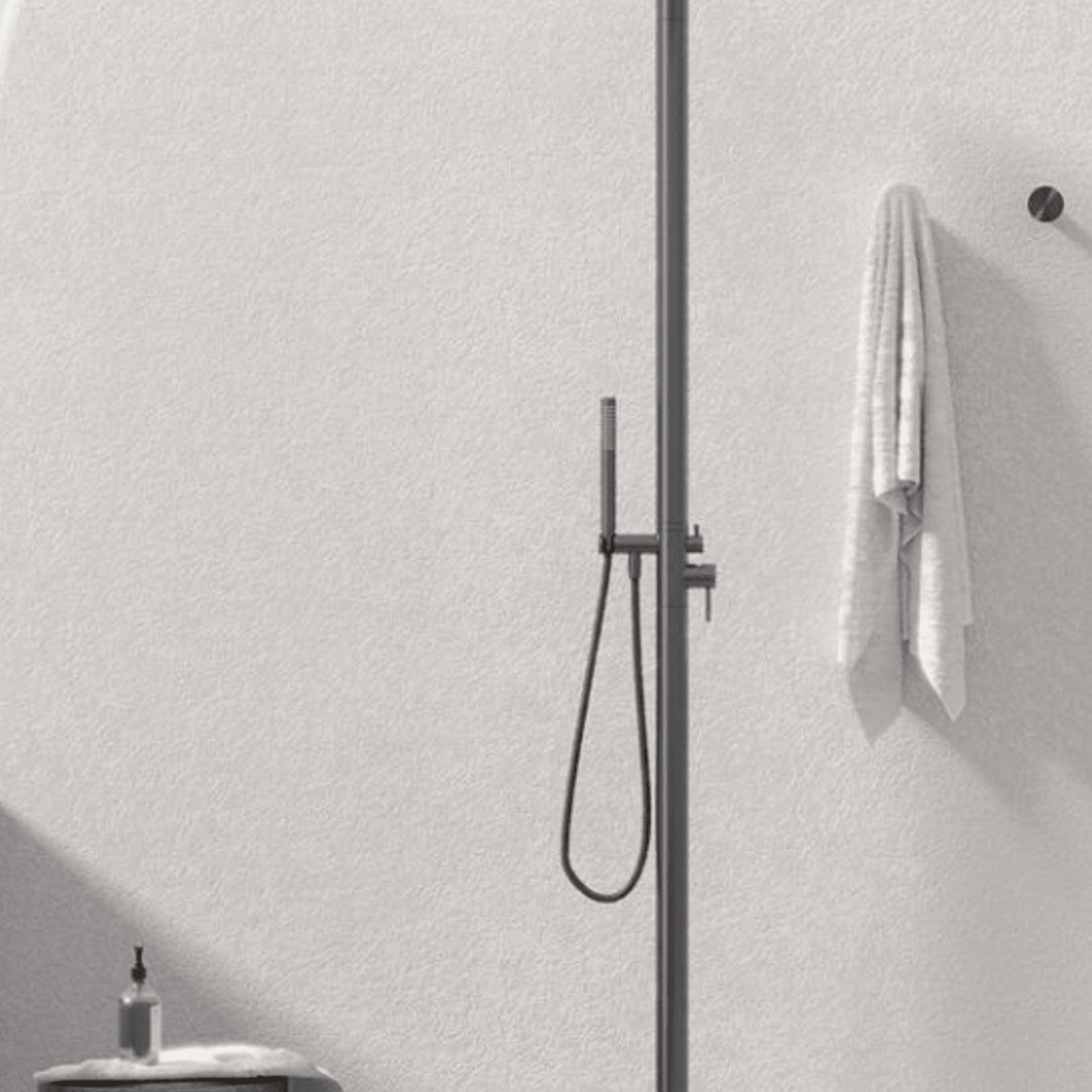 Zen SS316L Outdoor Freestanding Shower Column | Graphite gallery detail image