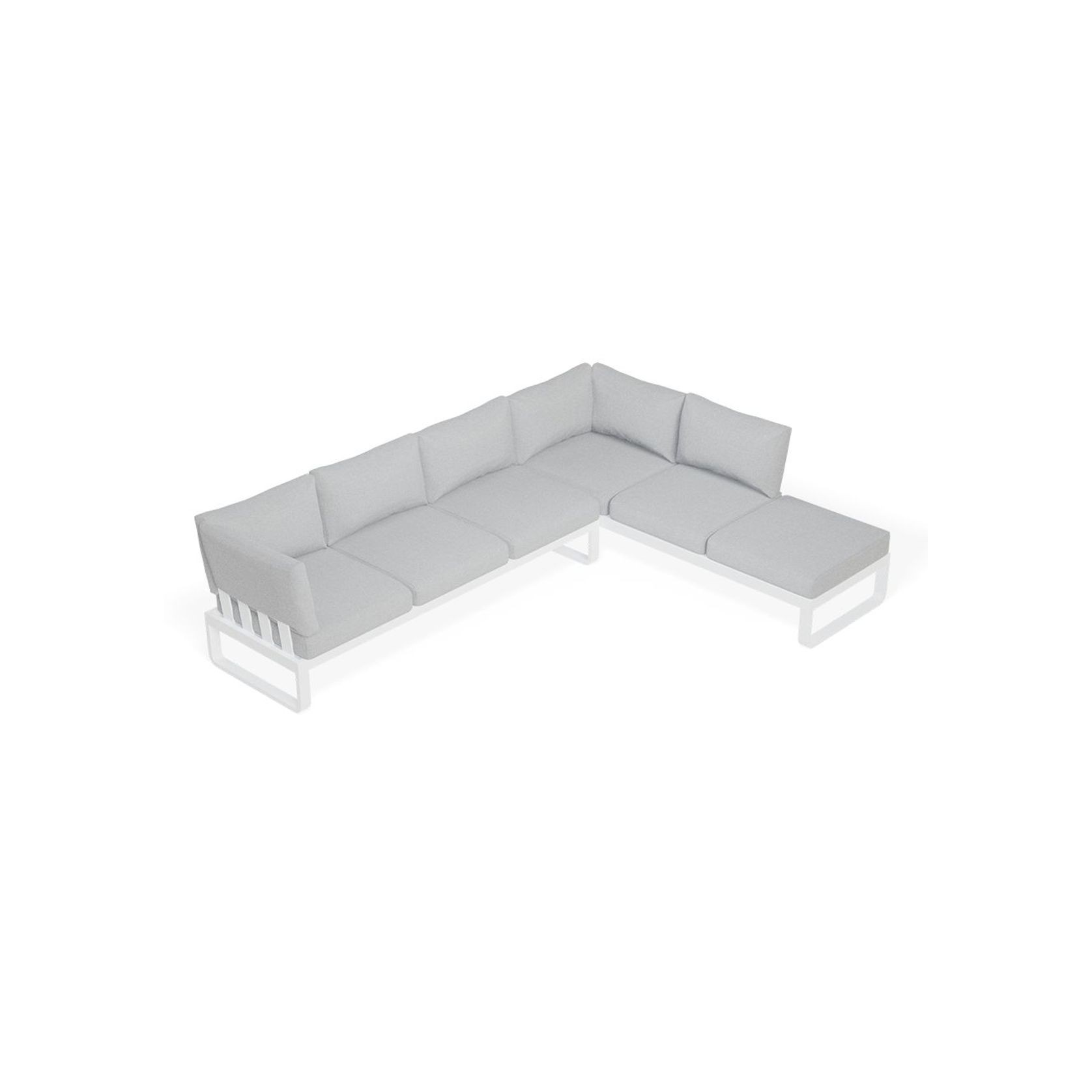Fino Config E - Outdoor Modular Sofa in Matt White gallery detail image