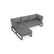 Fino Config C - Outdoor Modular Sofa in Matt Charcoal gallery detail image