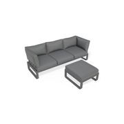 Fino Config C - Outdoor Modular Sofa in Matt Charcoal gallery detail image