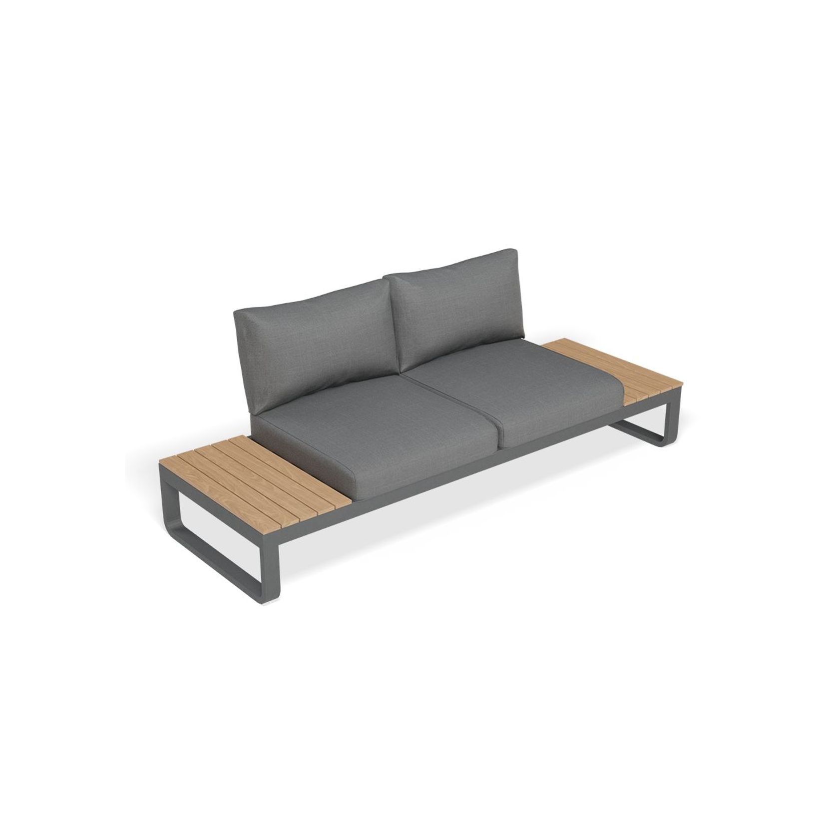Fino Teak Sofa Tray (Set of 2) gallery detail image