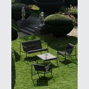 Palissade Cord Dining Bench with Armrest gallery detail image