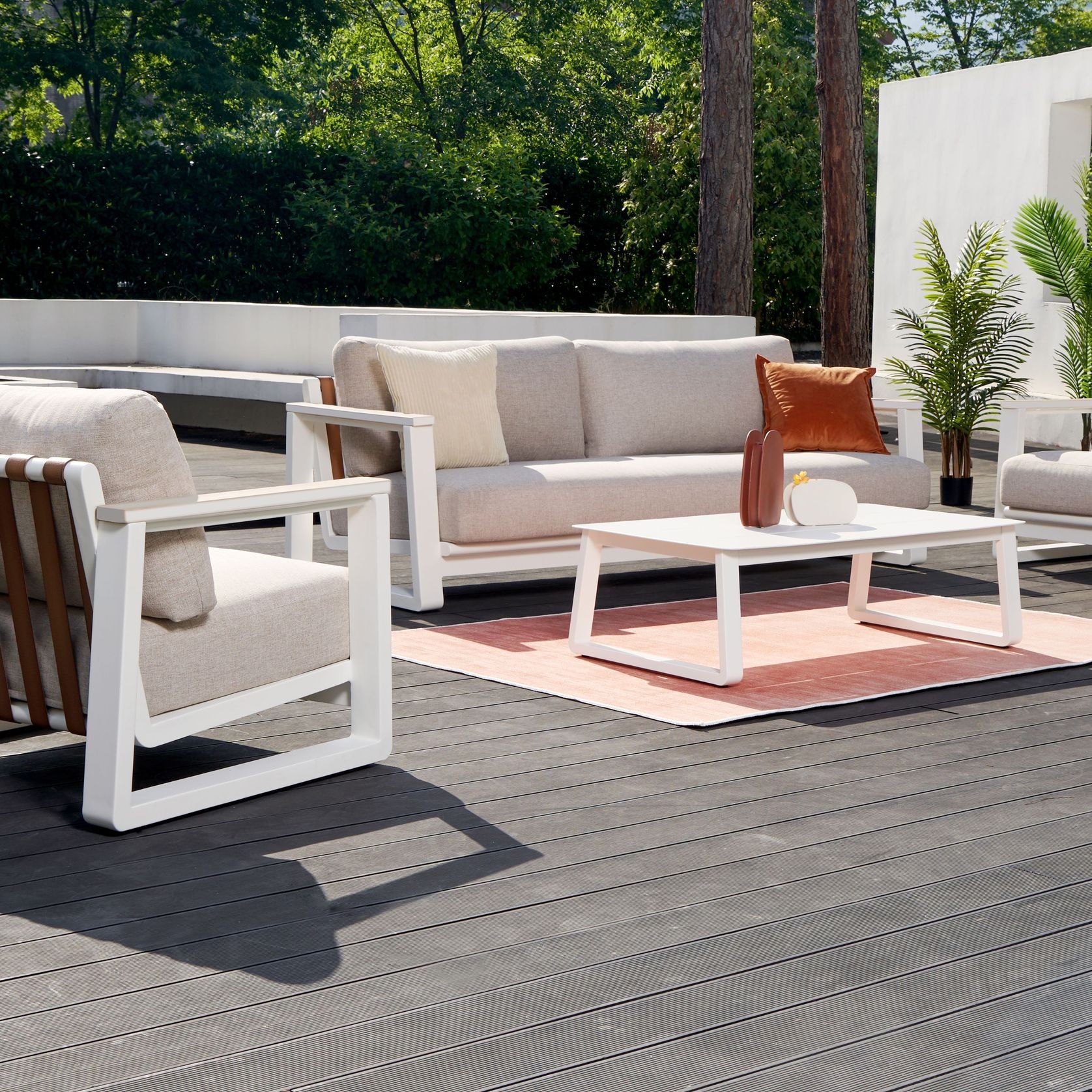 Tuscany 4pc Aluminium Outdoor Lounge Set gallery detail image