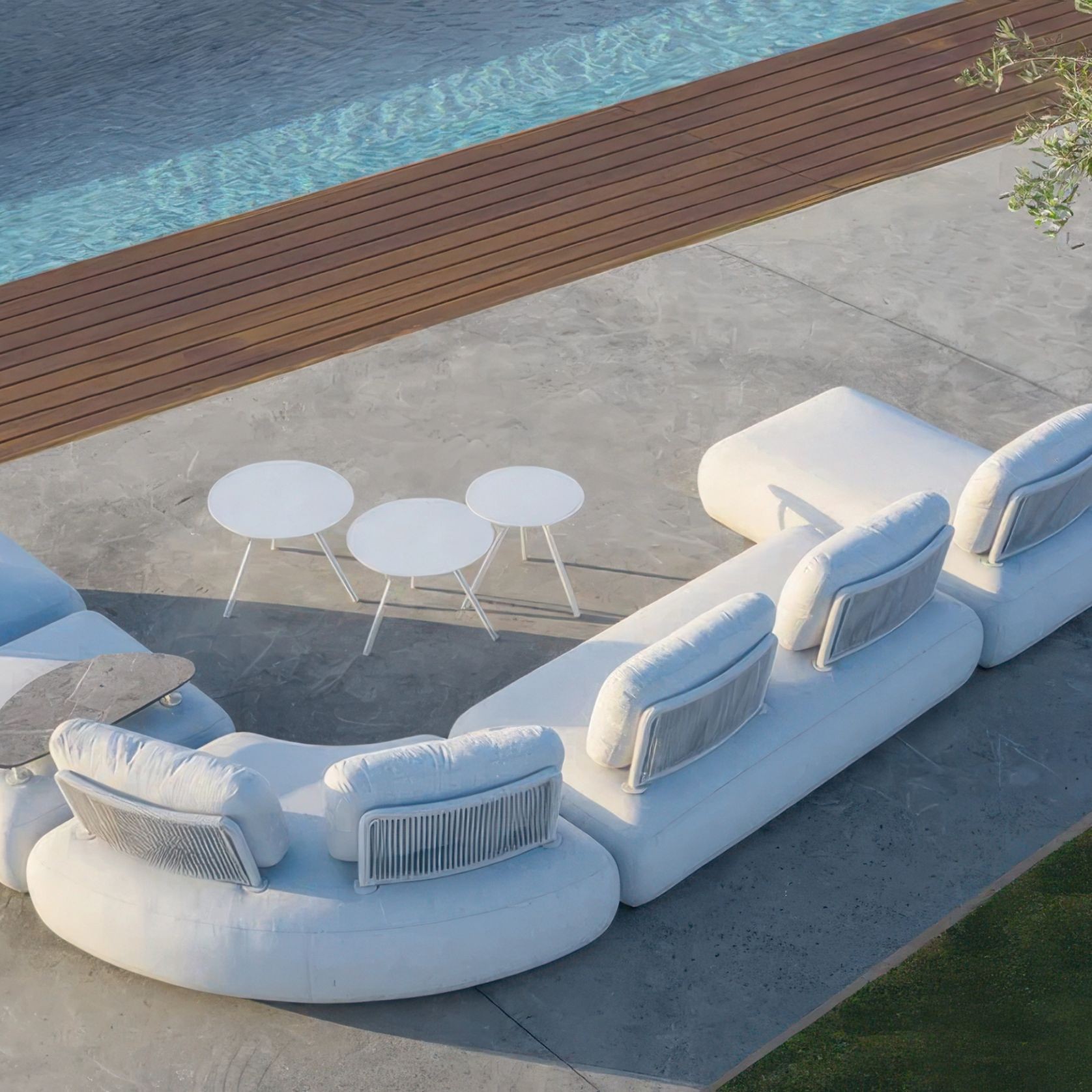 Ora Two Seater Outdoor Lounge - Charcoal gallery detail image