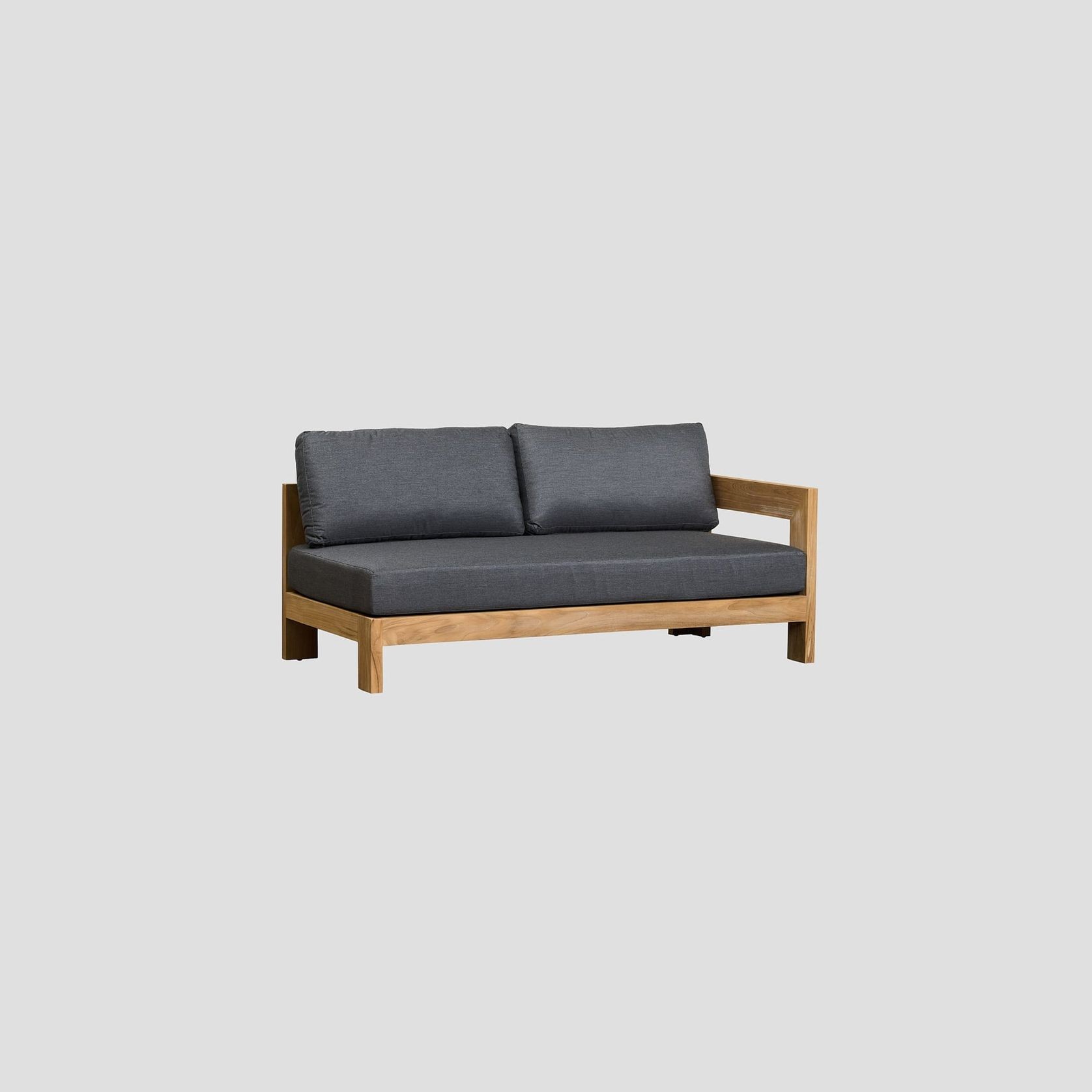 Pauanui Teak Double Left Arm Section gallery detail image