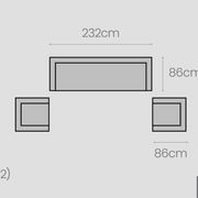 Pauanui Aluminium Outdoor Sofa Sets gallery detail image