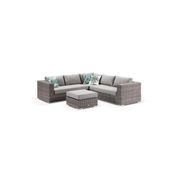 Muriwai Outdoor Corner Sofa | Beige gallery detail image