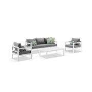 Oasis Outdoor Lounge Set - Large | White gallery detail image