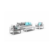 Coast Outdoor Lounge Set | White gallery detail image