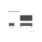 Vivara Sofa - White - Modular Section A - Left Arm gallery detail image