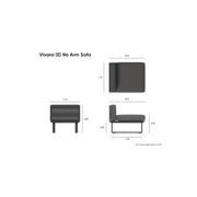 Vivara Sofa - White - Modular Section E - No Arm gallery detail image