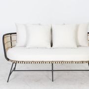 Arden Bamboo Wicker 2 Seater Outdoor Lounge gallery detail image