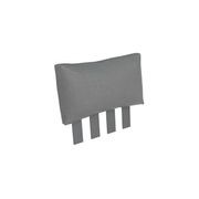 Fino Sofa Extra Back in Matt Charcoal Frame / Dark Grey Fabric gallery detail image