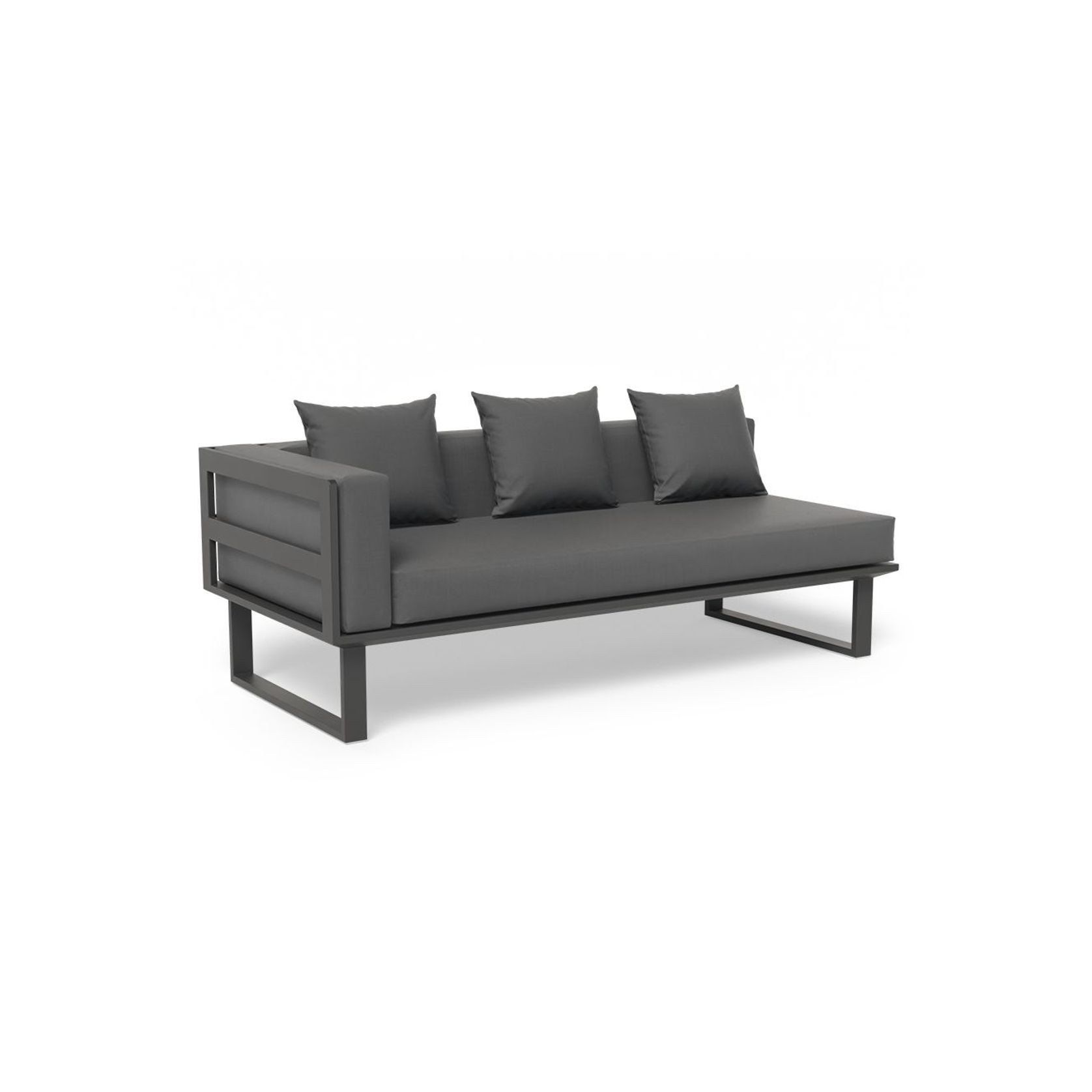 Vivara Sofa - Charcoal - Modular Section A - Left Arm gallery detail image