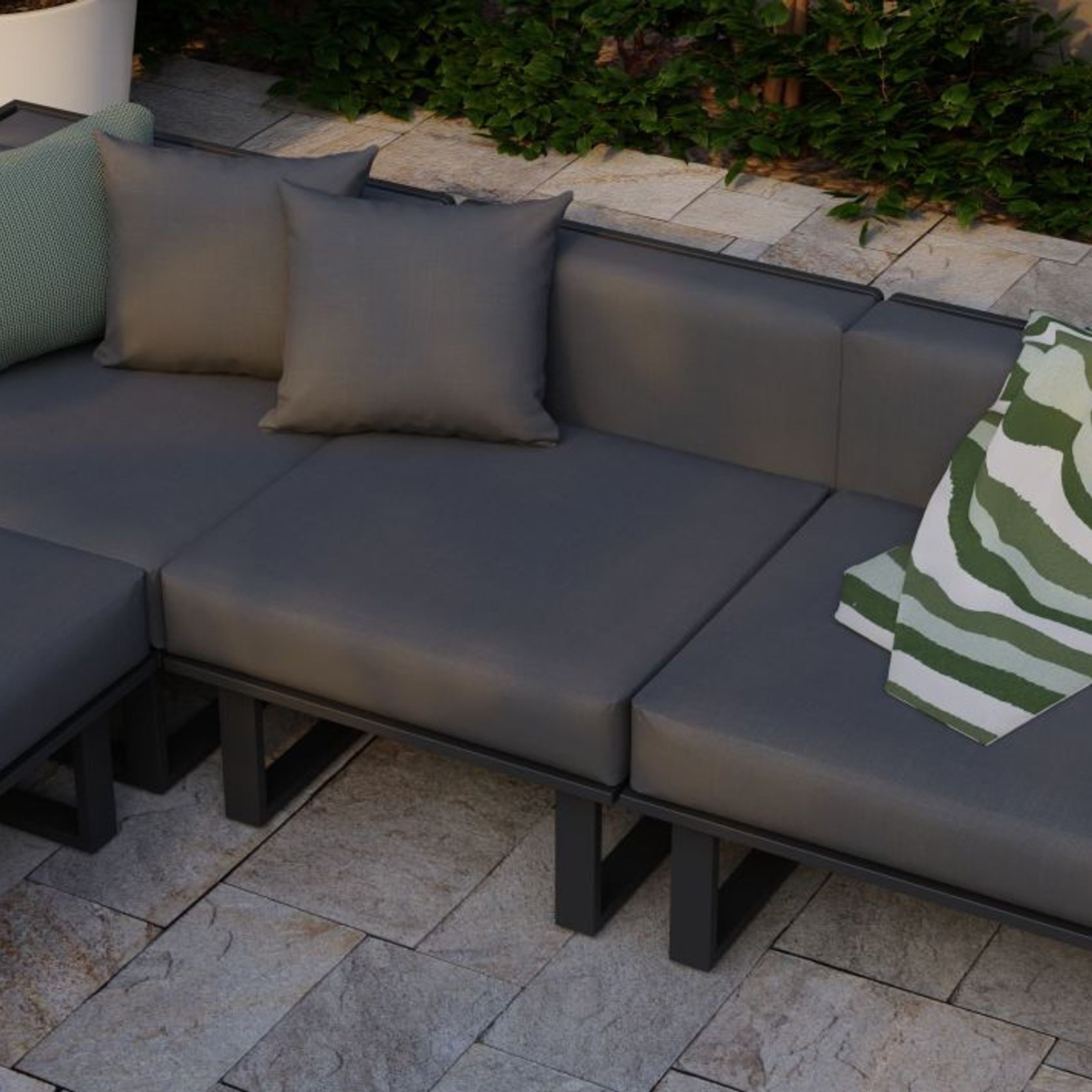 Vivara Sofa - Charcoal - Modular Section E - No Arm gallery detail image