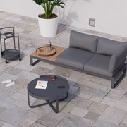 Fino Config B - Outdoor Modular Sofa in Matt Charcoal gallery detail image