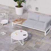 Fino Config B - Outdoor Modular Sofa in Matt White gallery detail image
