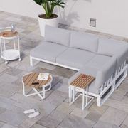 Fino Config C - Outdoor Modular Sofa in Matt White gallery detail image