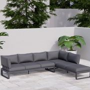 Fino Config E - Outdoor Modular Sofa in Matt Charcoal gallery detail image