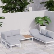 Fino Config F - Outdoor Modular Sofa in Matt White gallery detail image
