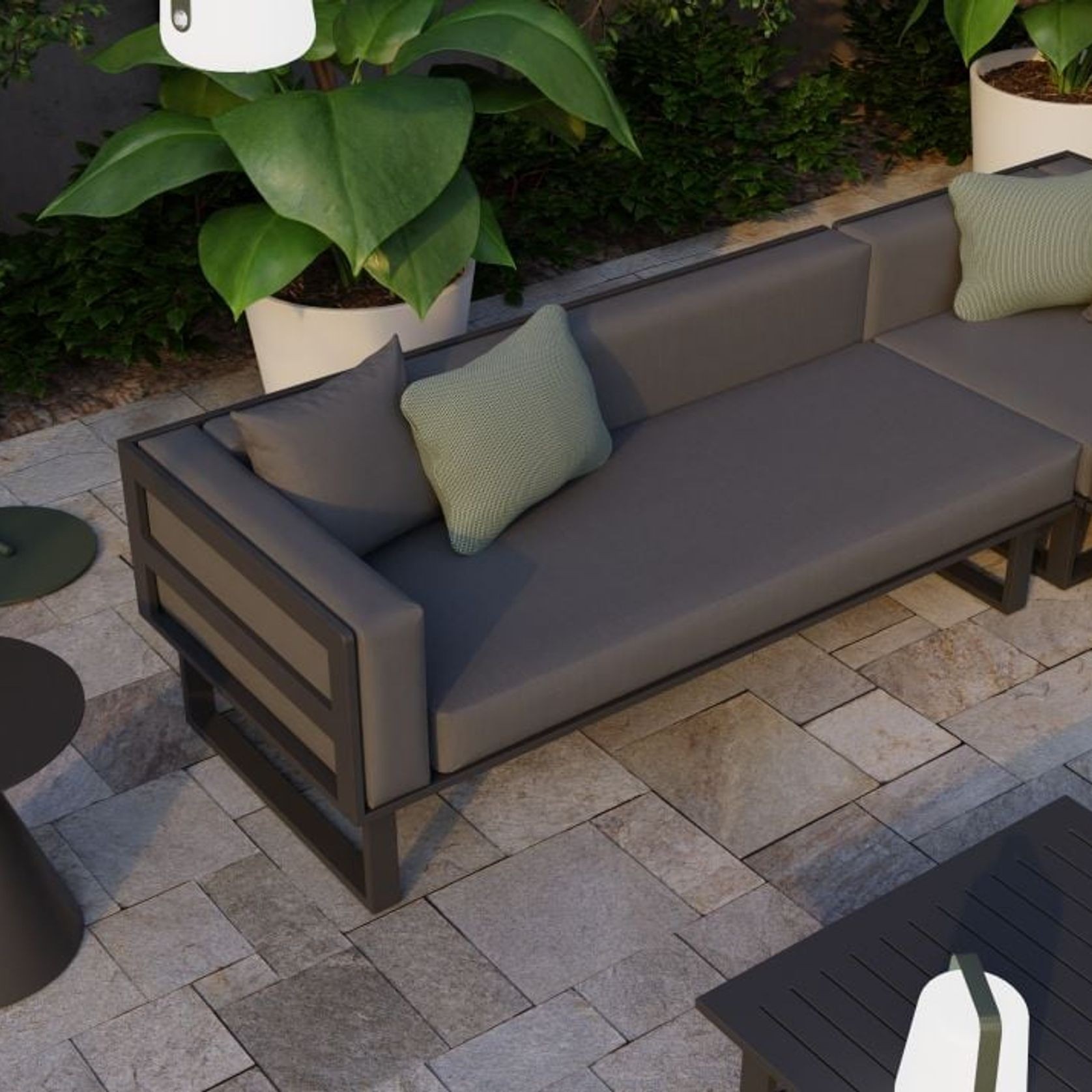 Vivara Sofa - Charcoal - Modular Section A - Left Arm gallery detail image