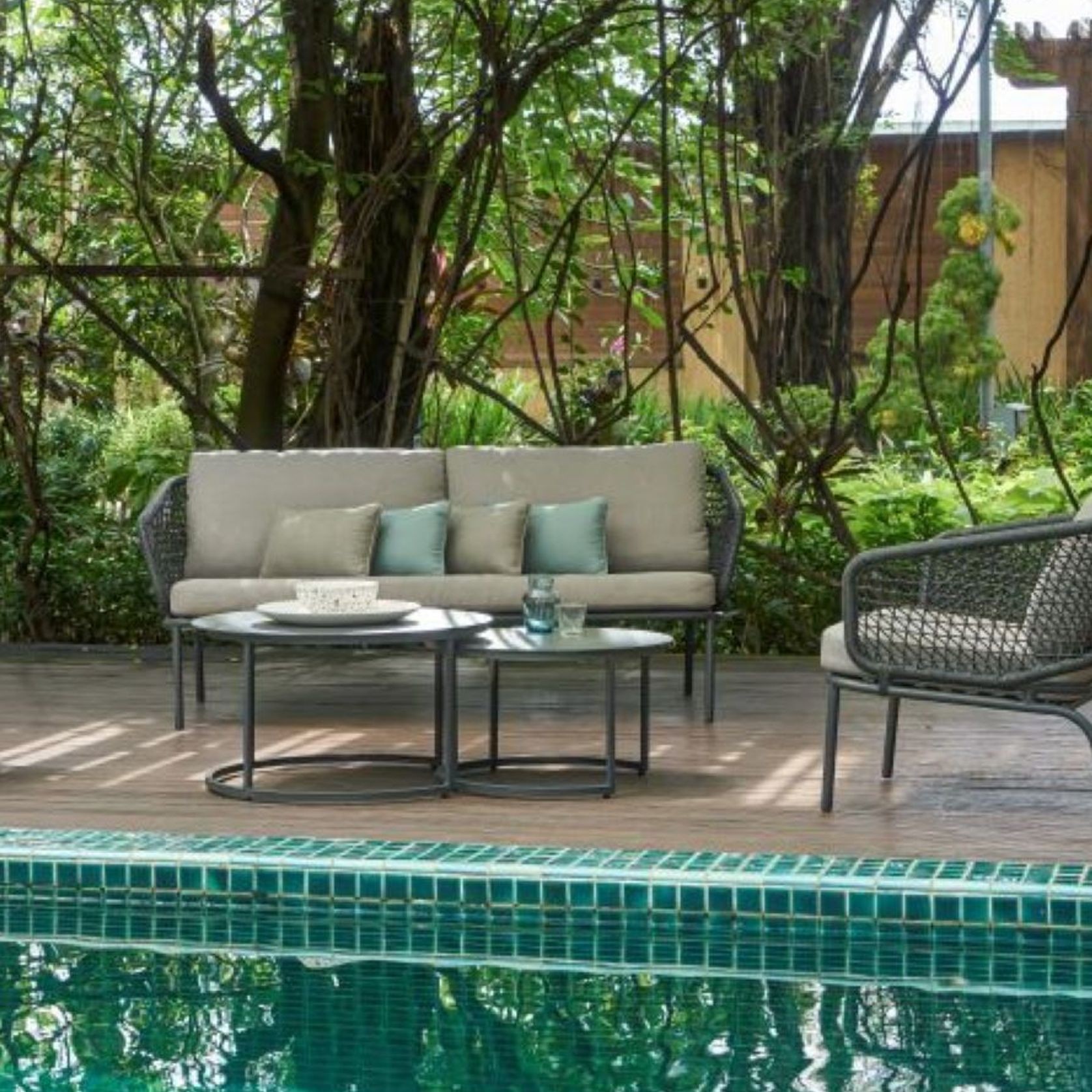 Eagle Recycled Wicker 2 Seater Outdoor Lounge gallery detail image