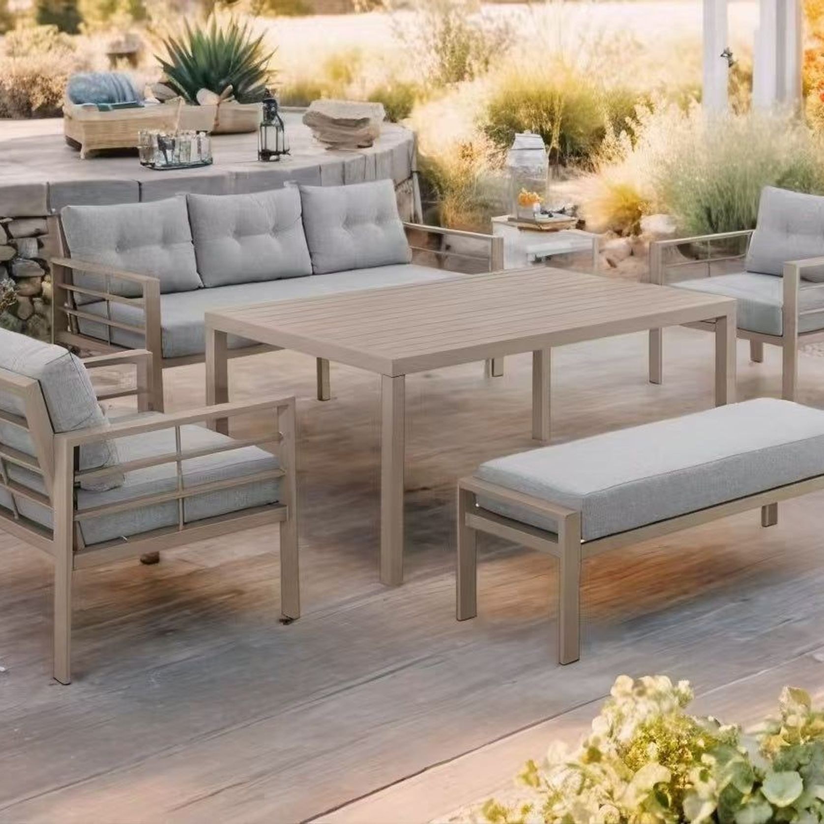 Egret Aluminium Sofa 5pcs/Set gallery detail image