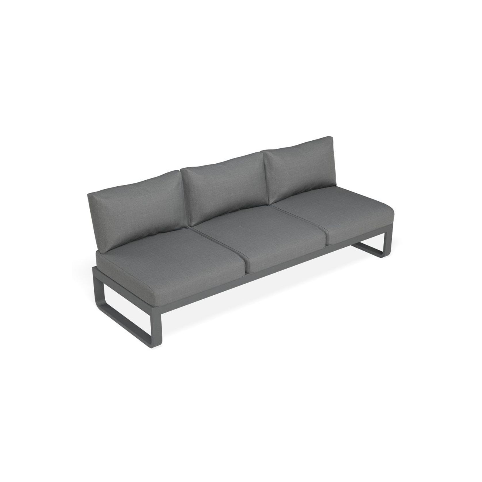 Fino Config D - Outdoor Modular Sofa in Matt Charcoal gallery detail image