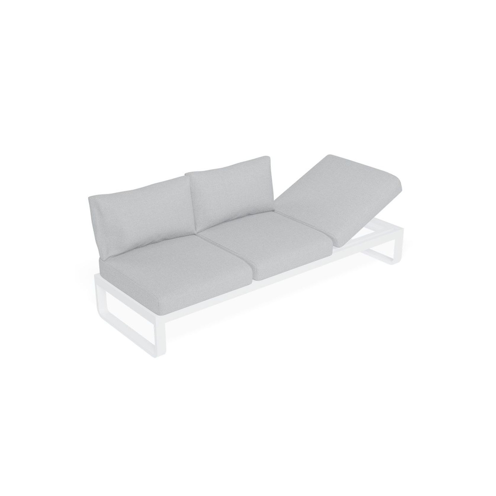 Fino Config E - Outdoor Modular Sofa in Matt White gallery detail image
