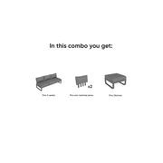 Fino Config C - Outdoor Modular Sofa in Matt Charcoal gallery detail image