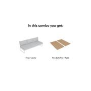 Fino Config B - Outdoor Modular Sofa in Matt White gallery detail image