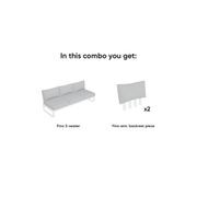 Fino Config A - Outdoor Modular Sofa in Matt White gallery detail image