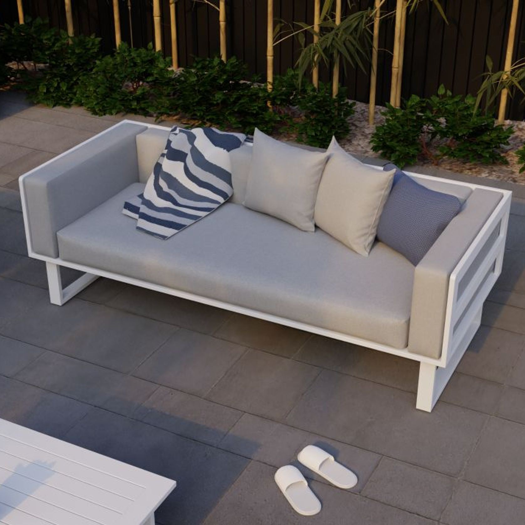 Vivara Sofa - White - Two Seater gallery detail image
