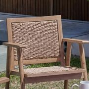 Manado 5PCE Acacia & Wicker Outdoor Lounge Set gallery detail image