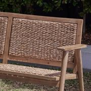Manado 5PCE Acacia & Wicker Outdoor Lounge Set gallery detail image