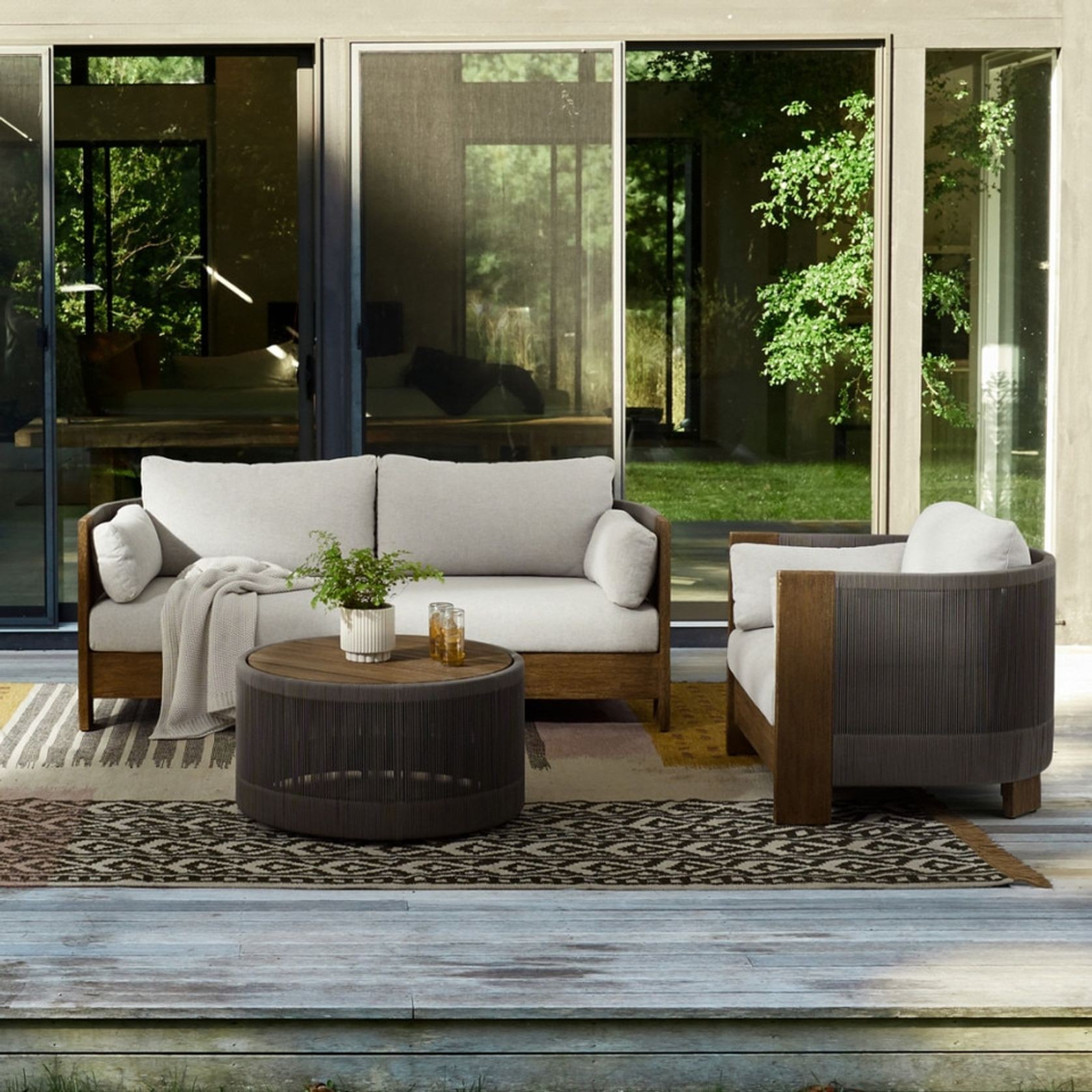 Porto Outdoor Sofa, Driftwood gallery detail image