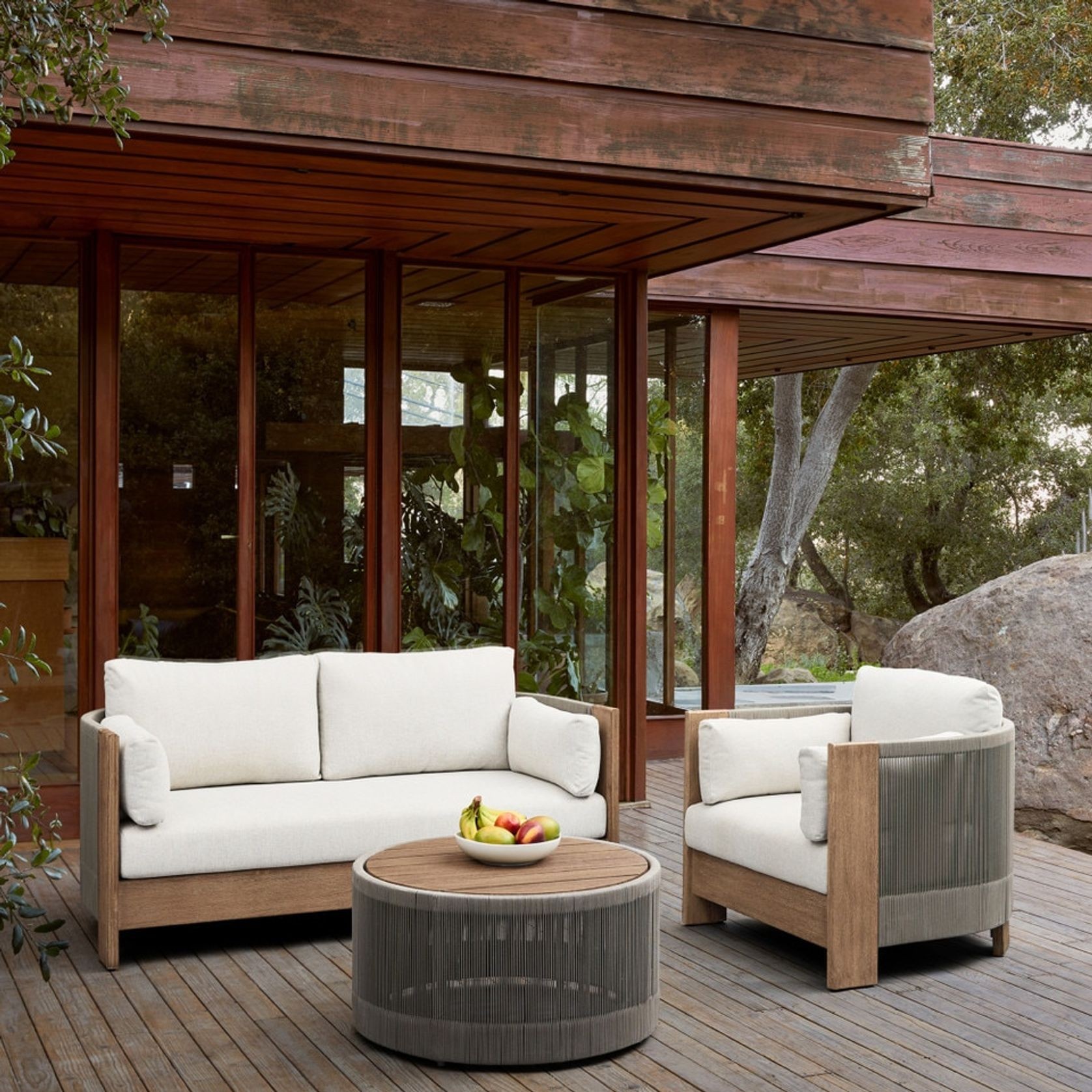 Porto Outdoor Sofa, Driftwood gallery detail image
