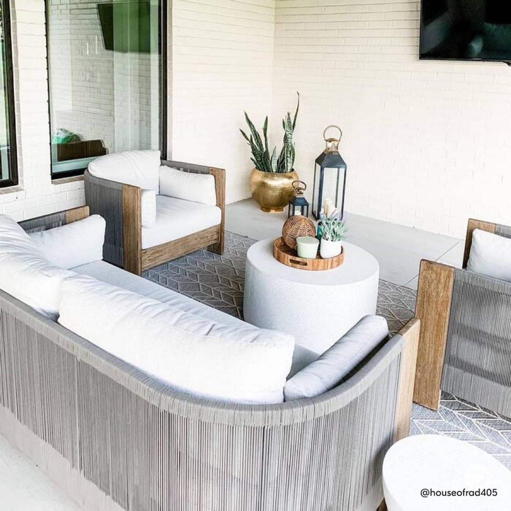 Porto Outdoor Sofa, Driftwood gallery detail image