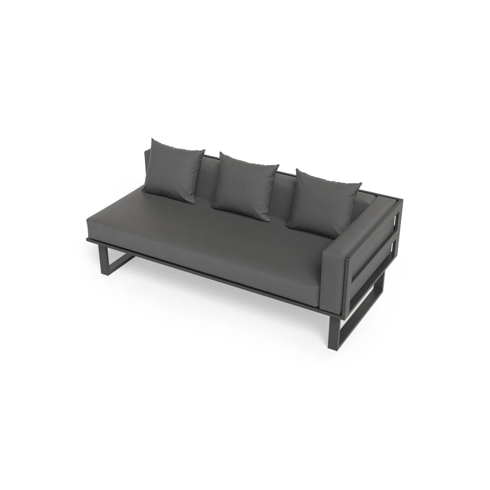 Vivara Sofa - Charcoal - Modular Section B - Right Arm gallery detail image