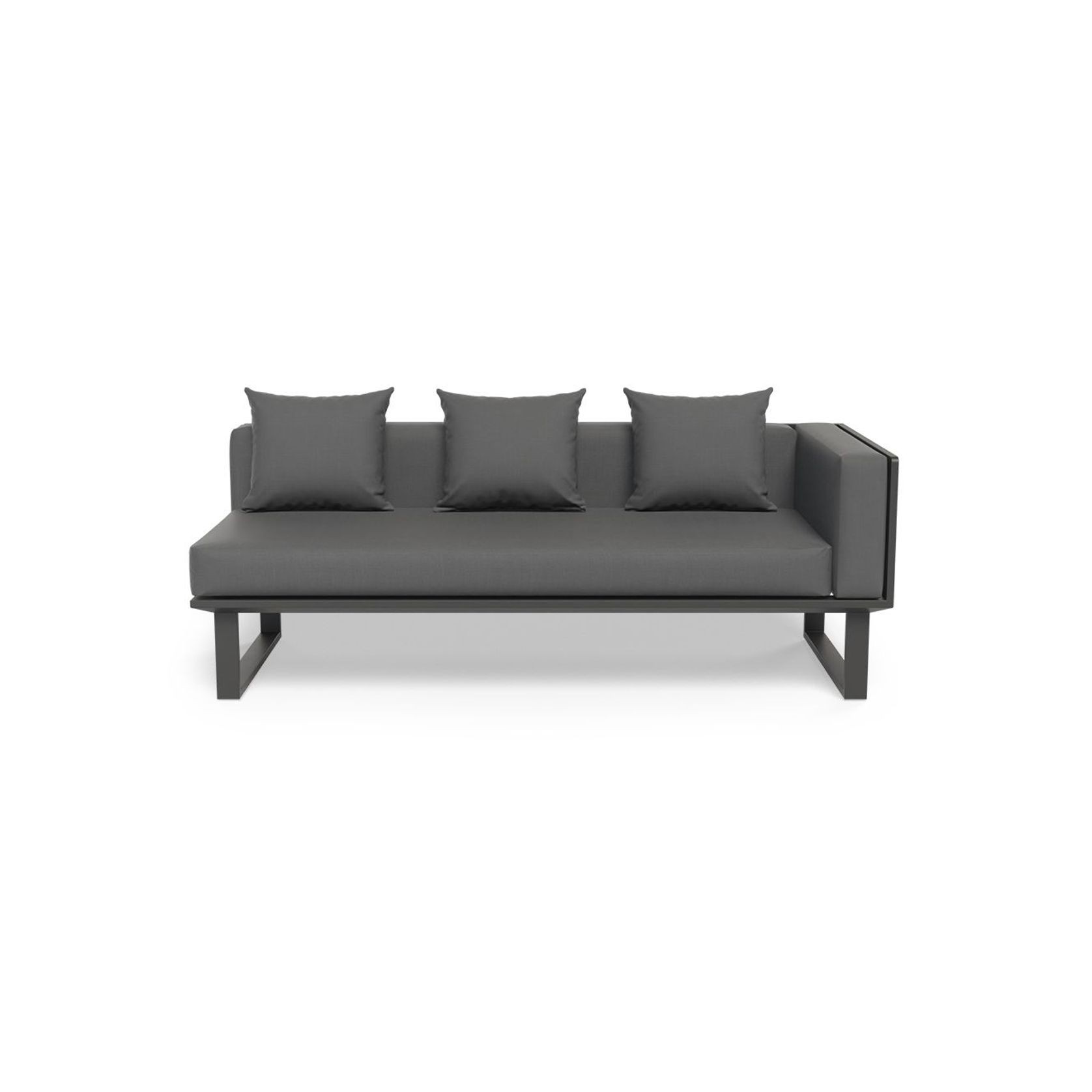 Vivara Sofa - Charcoal - Modular Section B - Right Arm gallery detail image