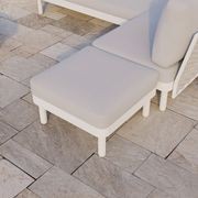 Siano Modular Pouf - Outdoor - White - Light Grey Cushion gallery detail image