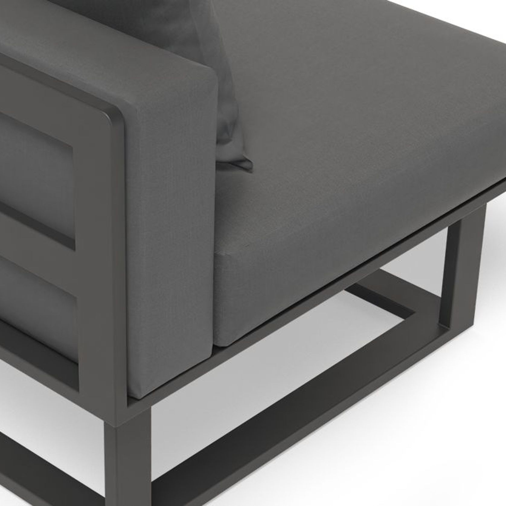 Vivara Sofa - Charcoal - Modular Section D - Corner gallery detail image