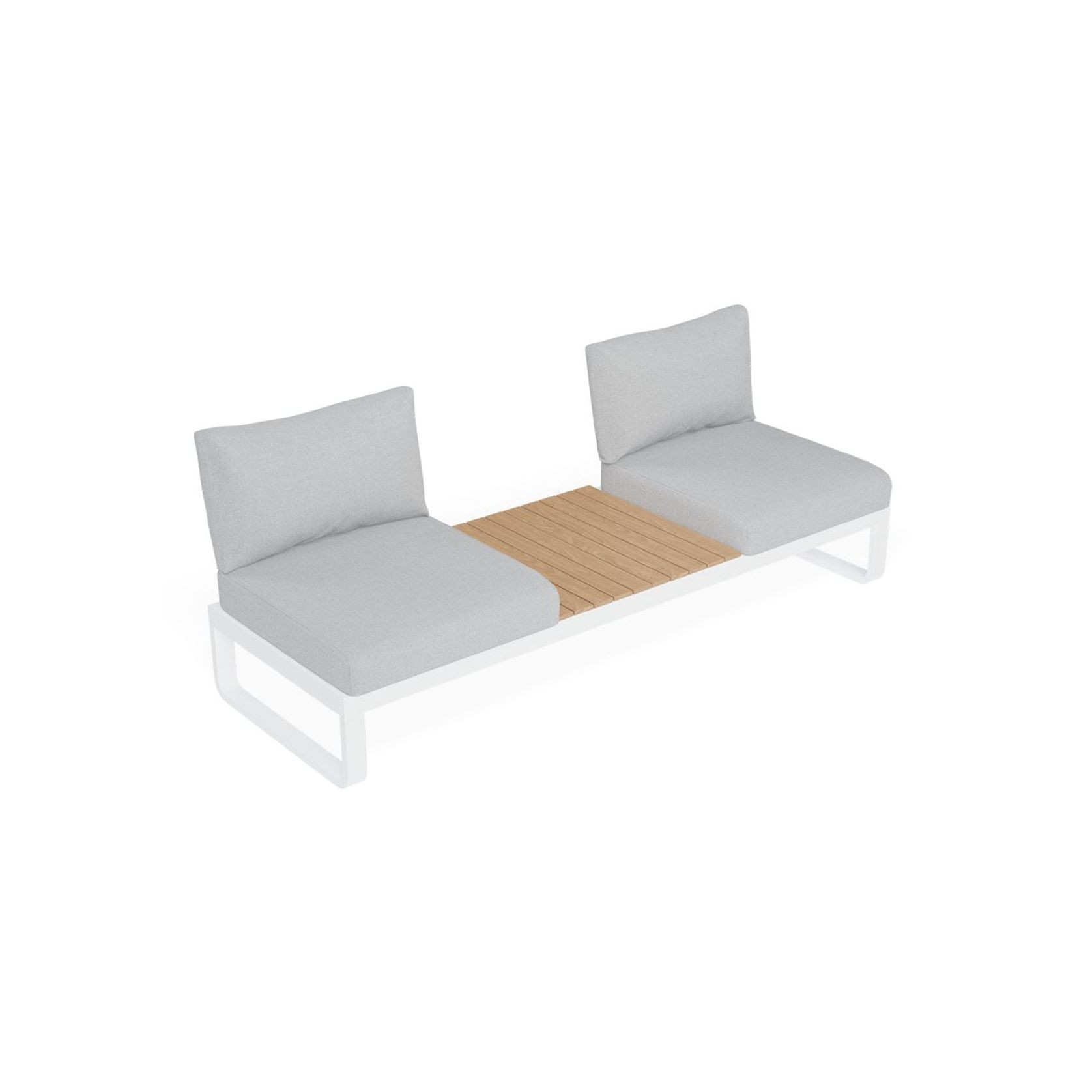 Fino Config B - Outdoor Modular Sofa in Matt White gallery detail image